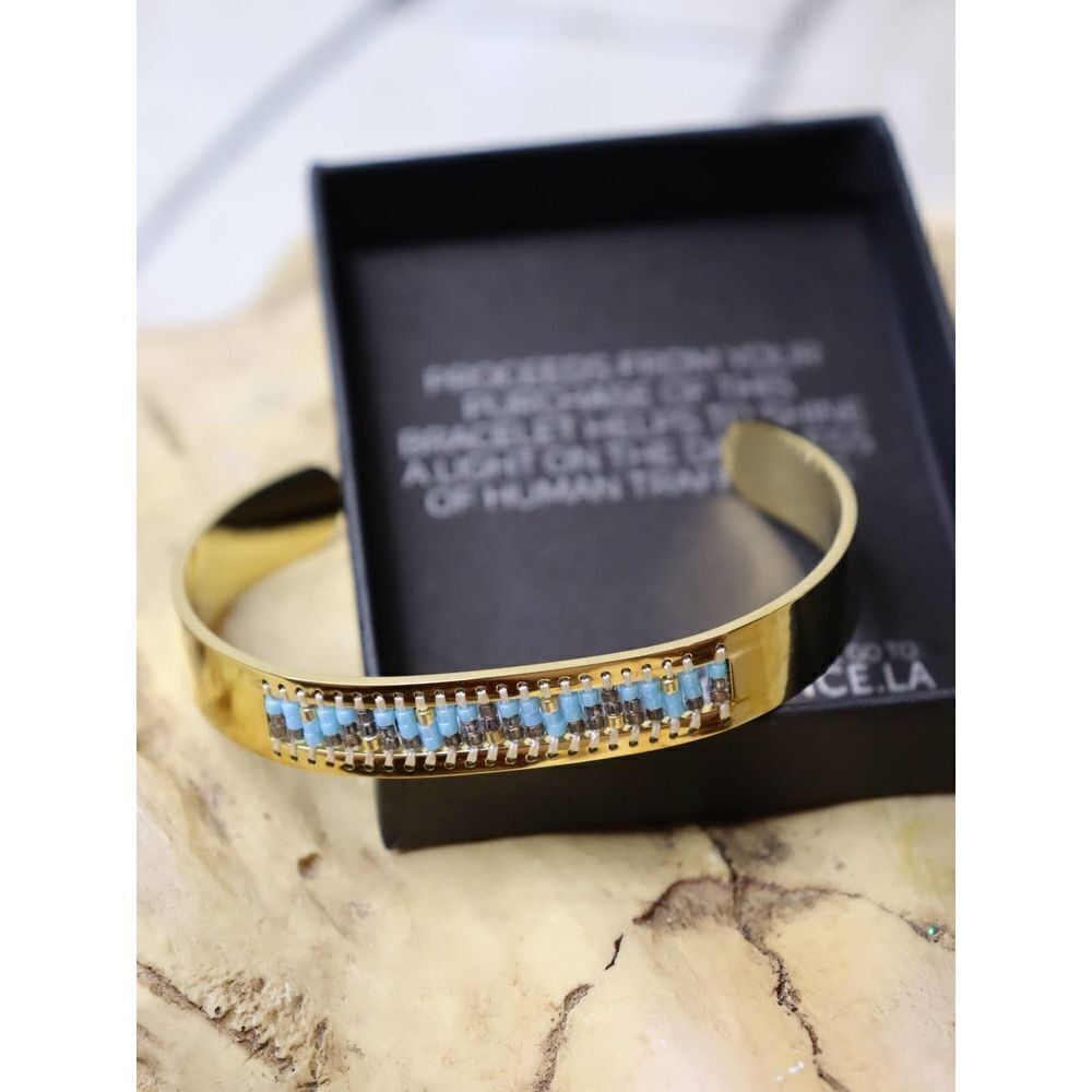 Gorgeous Beaded Cuff Bracelet! NIB!